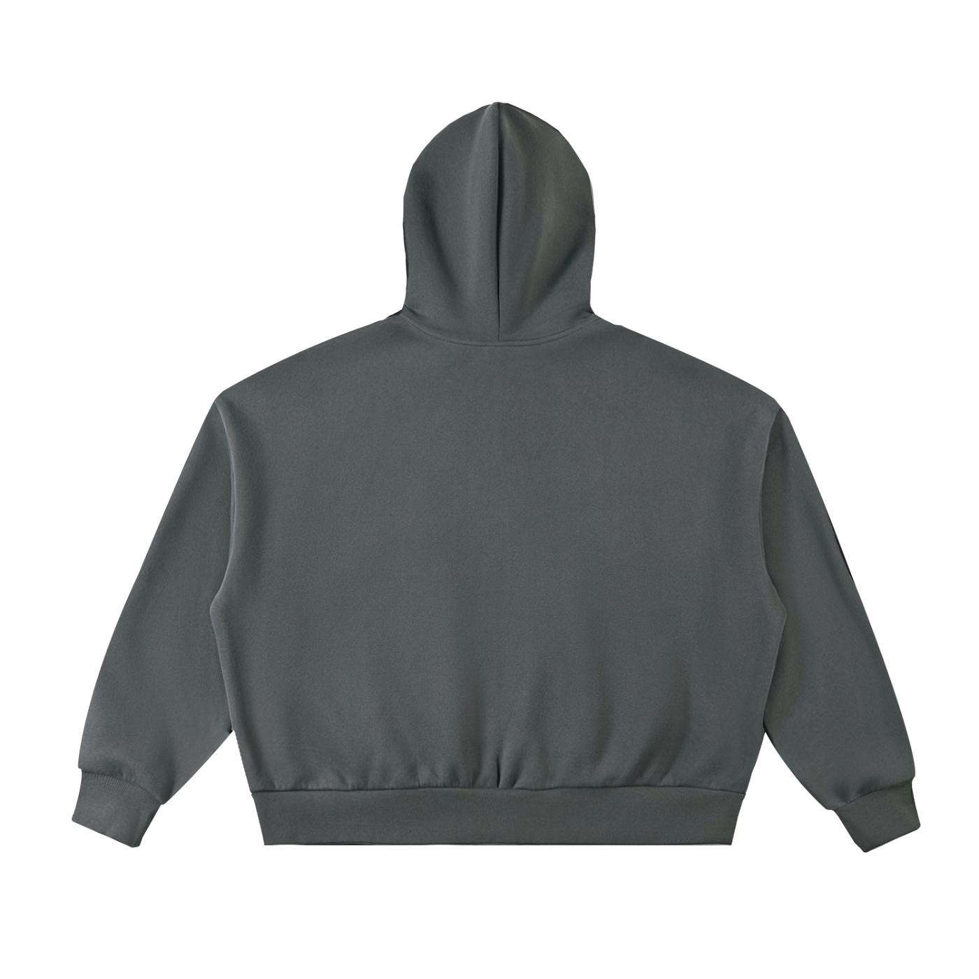 Fleeced Full-Zip Boxy Hoodie funny zip it womans girls