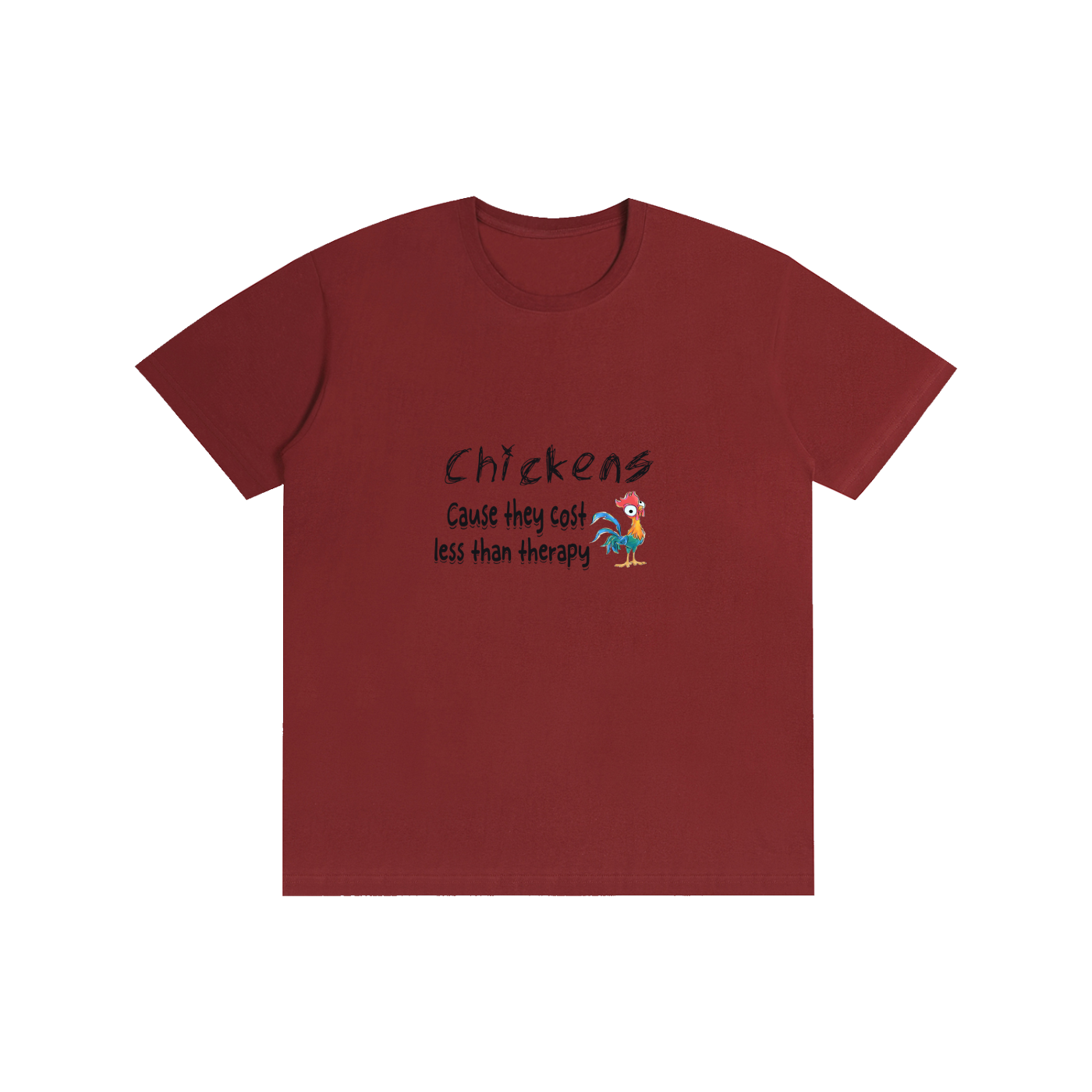 Pure Cotton Unisex T-Shirt funny chicken tshirt