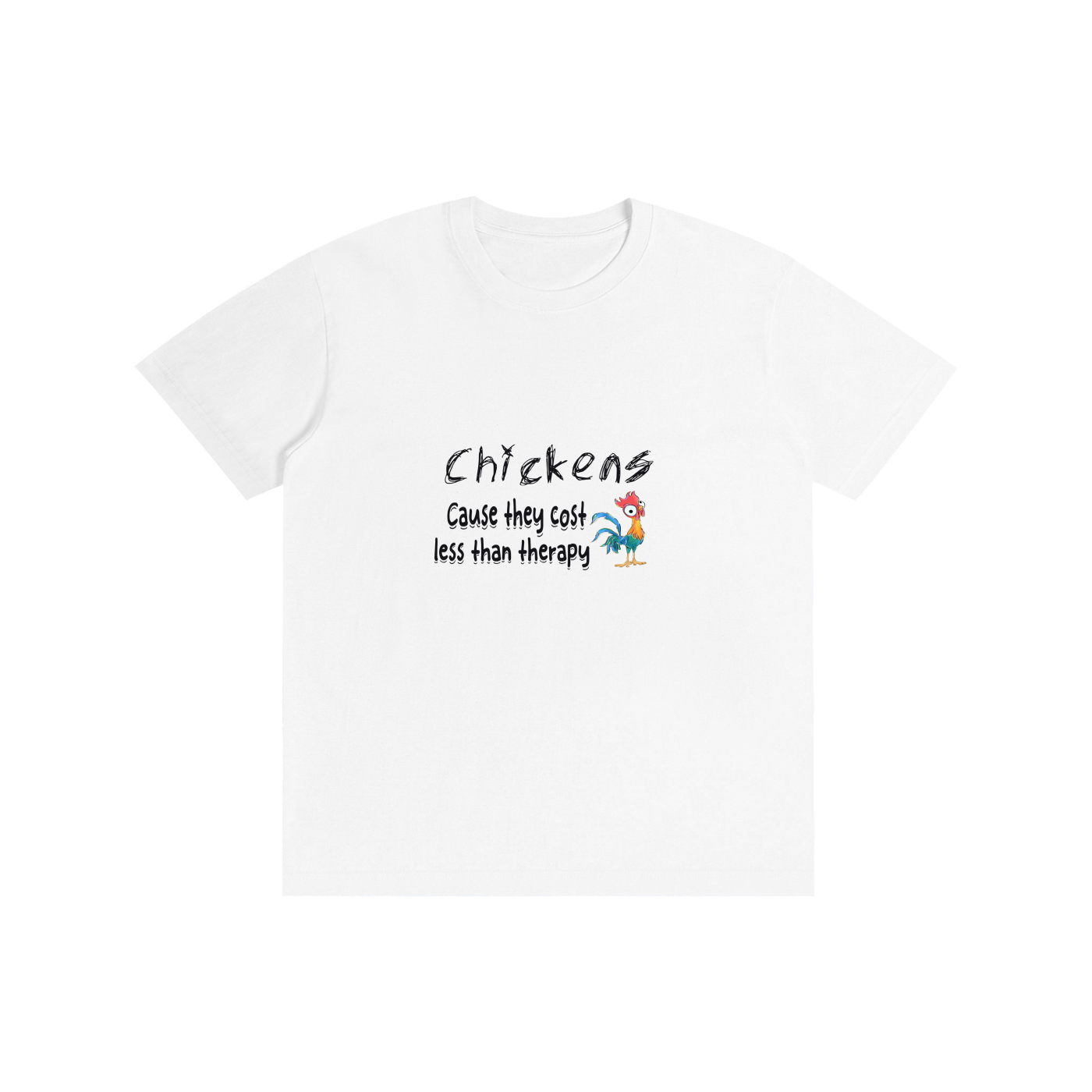 Pure Cotton Unisex T-Shirt funny chicken tshirt